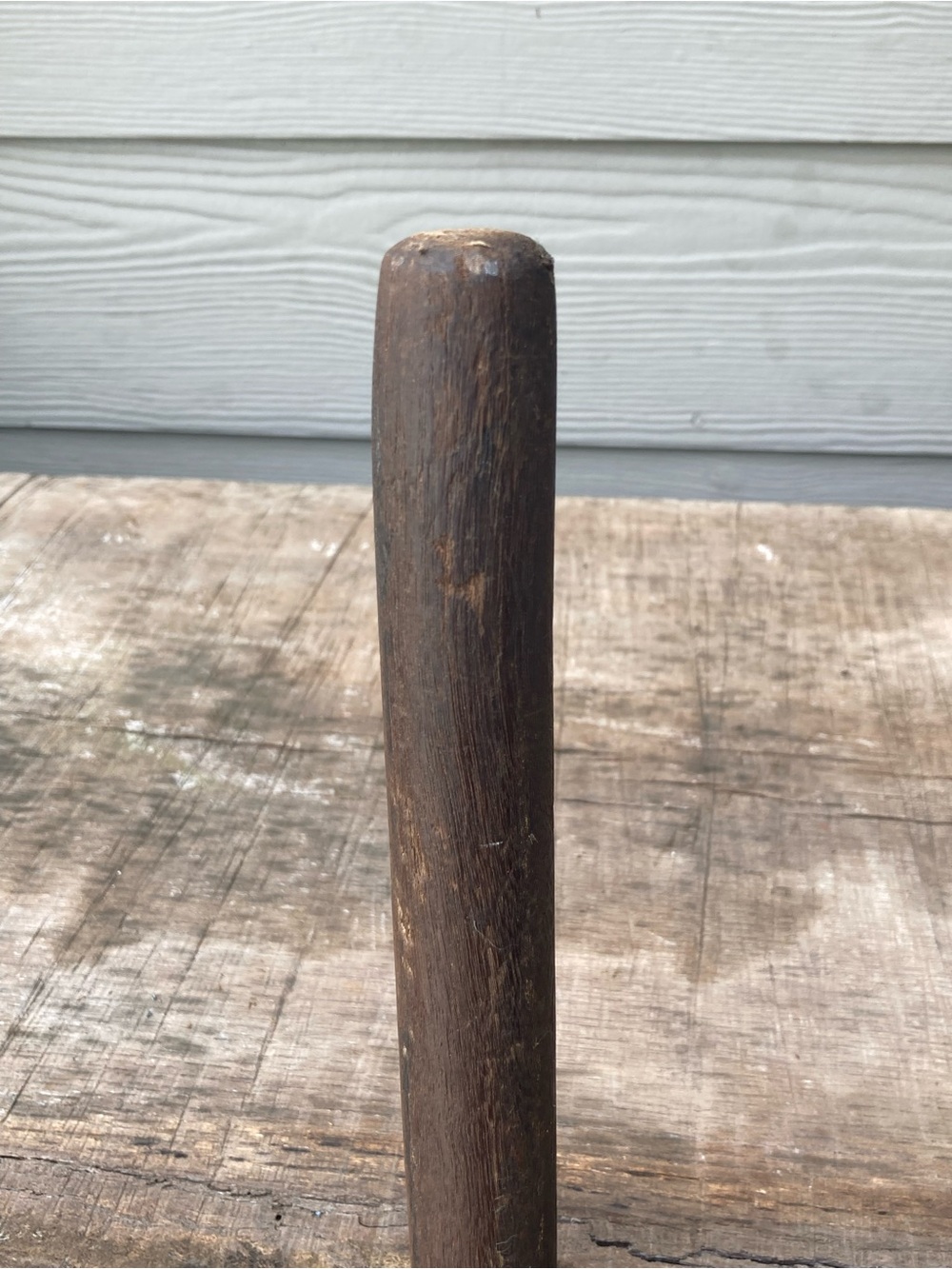 Vintage Farming Tool Wood Handle Manure Drag Rake 4 Tine Stamped Dorcy - Picture 14 of 14